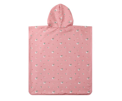 Aire Libre Monnëka Poncho De Playa Toucan rosa para niños
