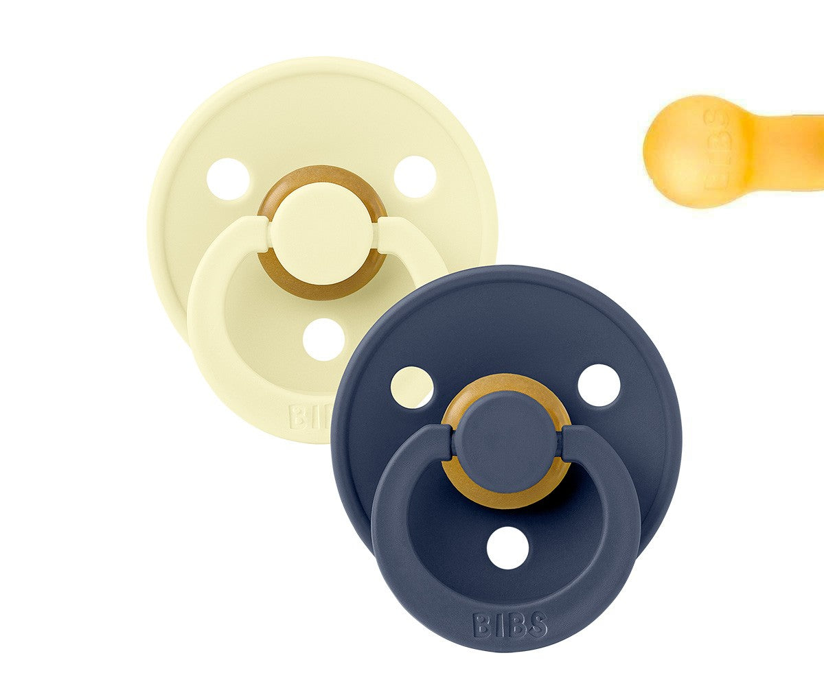 Lactancia Bibs Pack 2 Chupetes Bibs Colour Round  Luna / Deep Space multicolor para bebe