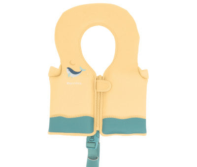 Baño Monnëka Chaleco Flotador Aprendizaje Whale  Teal multicolor para niños