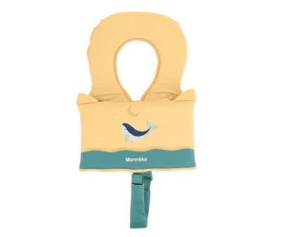 Baño Monnëka Chaleco Flotador Aprendizaje Whale  Teal multicolor para niños