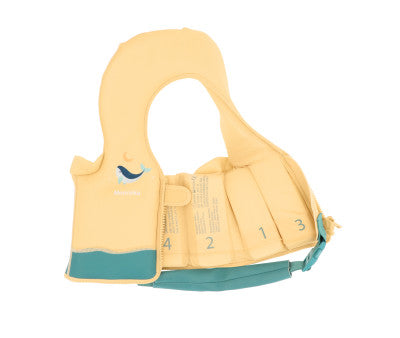 Baño Monnëka Chaleco Flotador Aprendizaje Whale  Teal multicolor para niños