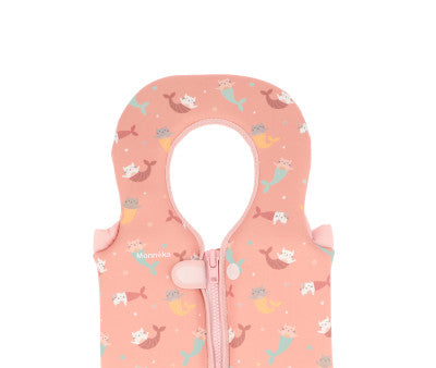 Baño Monnëka Chaleco Flotador Aprendizaje Mermaid Cats multicolor para niños