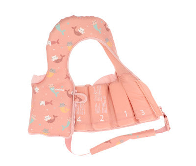 Baño Monnëka Chaleco Flotador Aprendizaje Mermaid Cats multicolor para niños