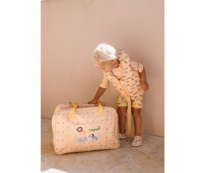 Bolsa Monnëka Bolsa Playa Con Rejilla Wild Animals multicolor para niños
