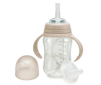 Para Comer Tutete Noüka - Taza Evolutiva Con Pajita Flexible Con Peso 240 Ml Soft Sand beige para bebe