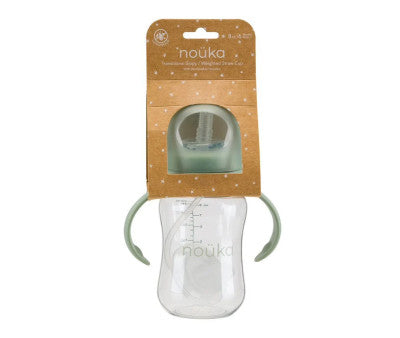 Para Comer Tutete Noüka - Taza Evolutiva Con Pajita Flexible Con Peso 240 Ml Moss verde para bebe