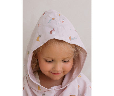 Baño Monnëka Poncho De Playa Antiarena  Mermaid Cats S multicolor para niños