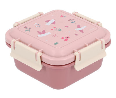 Para Comer Tutete Caja De Almuerzo Grande Blossom Birds rosa para niños