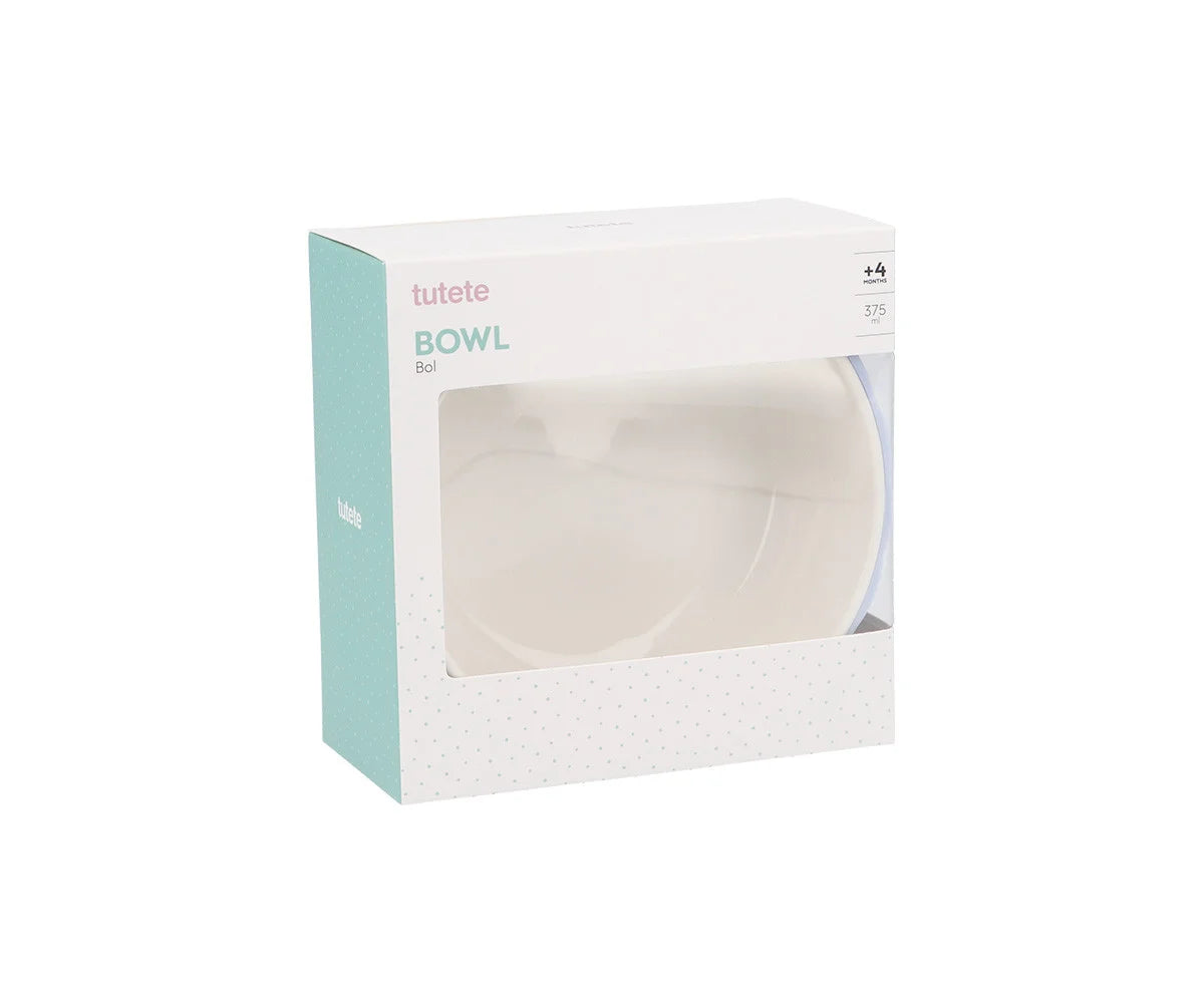 Para Comer Tutete Bol De Cerámica Con Base De Silicona Antideslizante Powder Blue azul para bebe