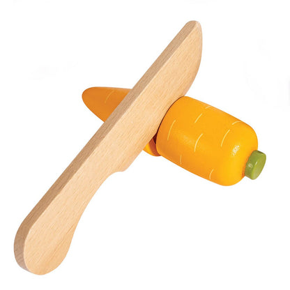Para Cocinar Toynamics Verduras De Madera Con Cuchillo De Jugue verde para bebe