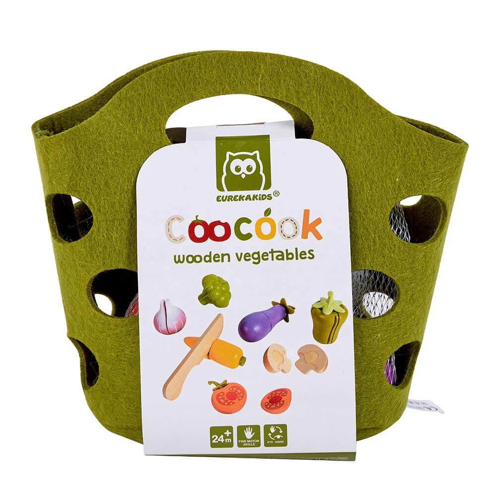 Para Cocinar Toynamics Verduras De Madera Con Cuchillo De Jugue verde para bebe