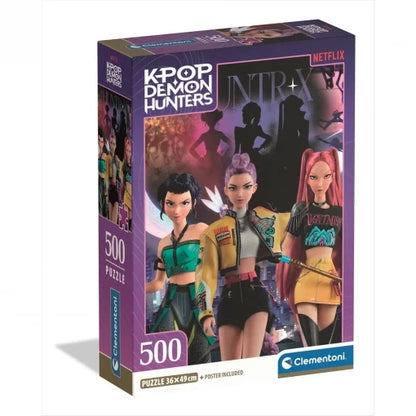 Construcciones Y Puzzles Clementoni Puzzle 500 Piezas Kpop Demon Hunter multicolor para niños