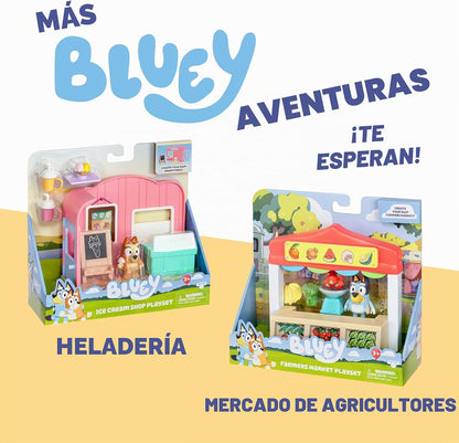 Figuras Y Minimundos Toy Planet Bluey Foodtruck Playset multicolor para niños