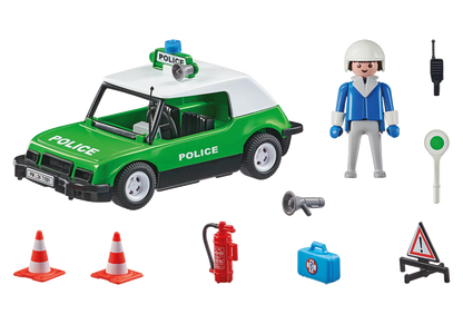 Vehículos Y Radiocontrol Playmobil Coche Policia Clasico multicolor para niños