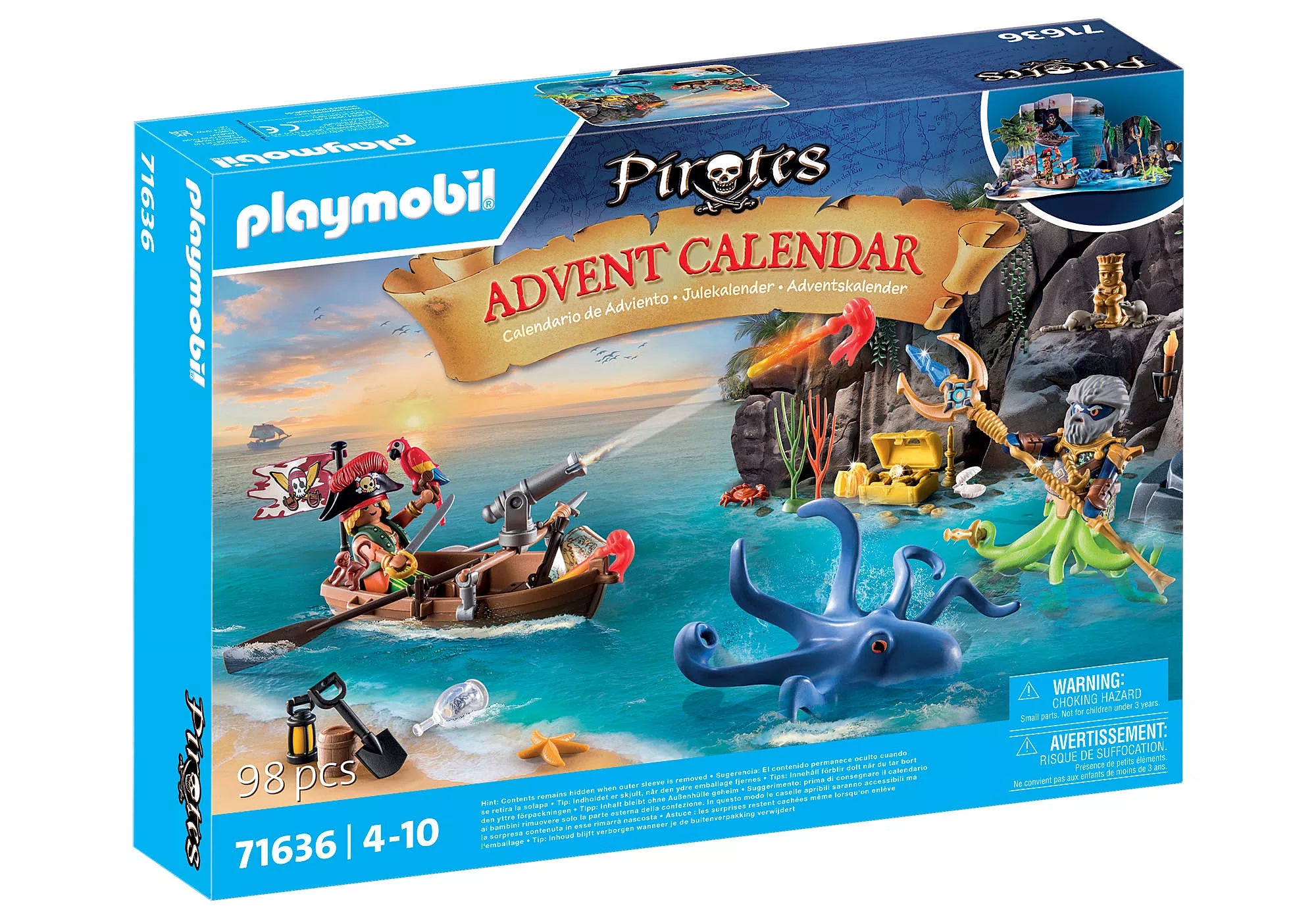 Figuras Y Minimundos Playmobil Calendario De Adviento Piratas multicolor para niños