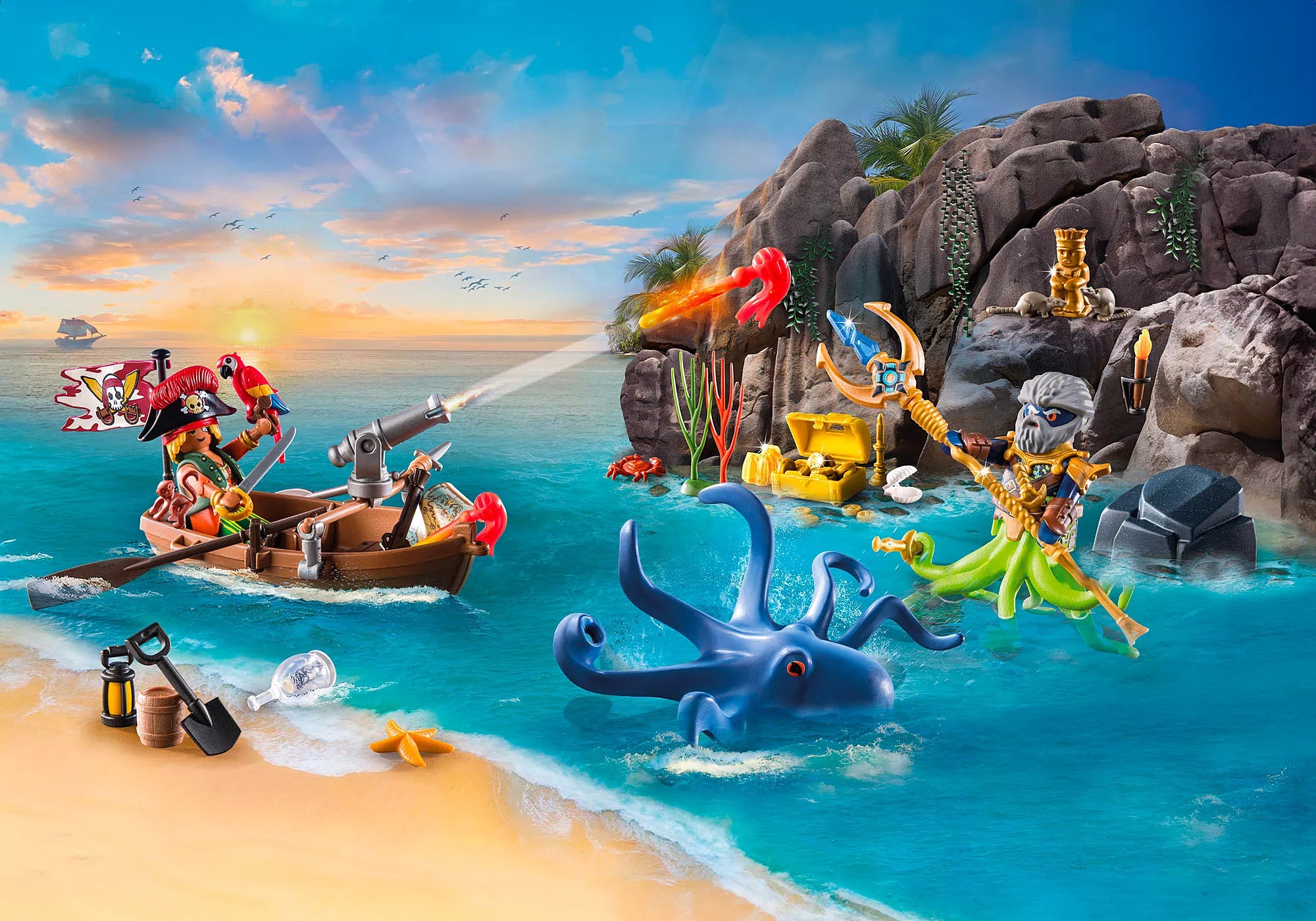 Figuras Y Minimundos Playmobil Calendario De Adviento Piratas multicolor para niños