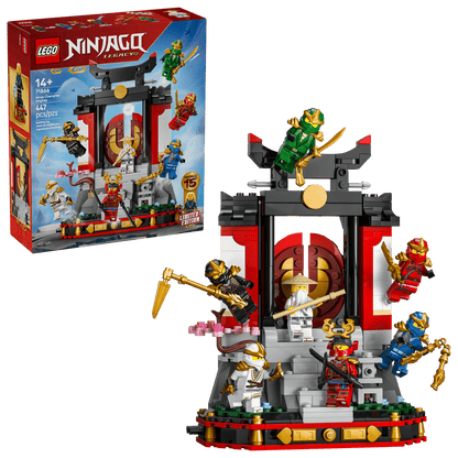 Construcciones Y Puzzles Lego Exposición De Personajes Ninja 15 Aniver multicolor para niños