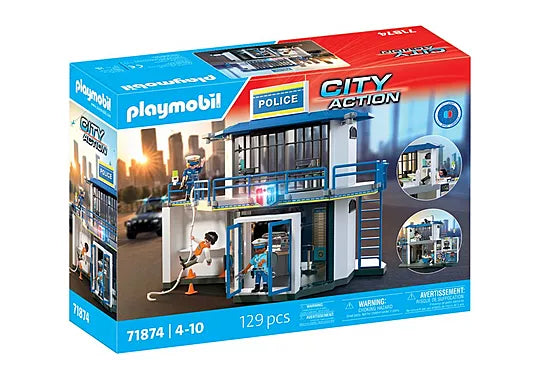 Figuras Y Minimundos Playmobil Comisaria Policia Con Sala De Investigacion multicolor para niños