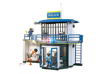 Figuras Y Minimundos Playmobil Comisaria Policia Con Sala De Investigacion multicolor para niños