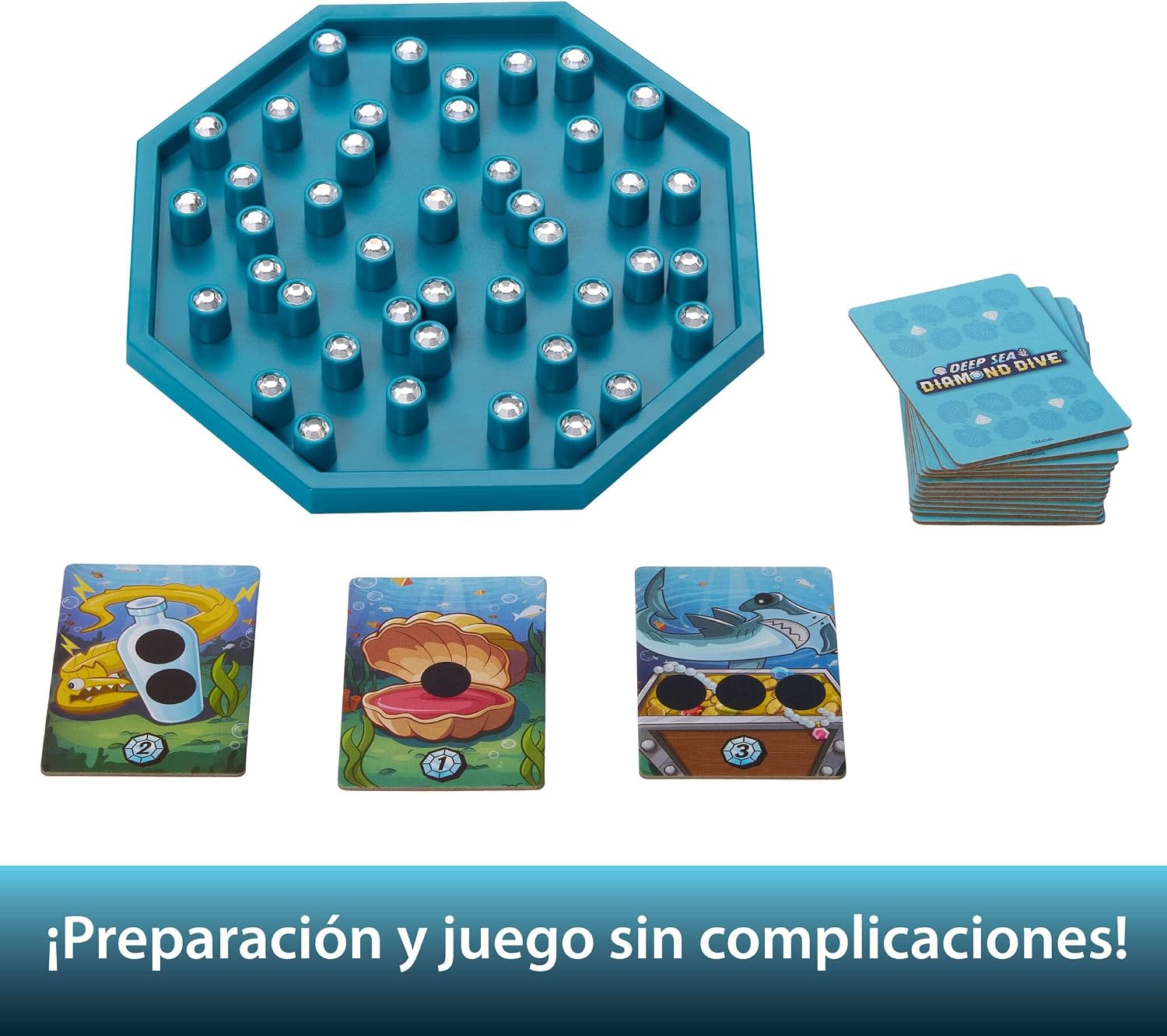 Juegos De Mesa Mattel Games Deep Sea Diamond Dive Juego De Mesa multicolor para niños