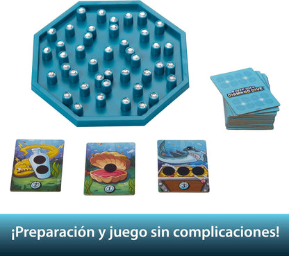 Juegos De Mesa Mattel Games Deep Sea Diamond Dive Juego De Mesa multicolor para niños