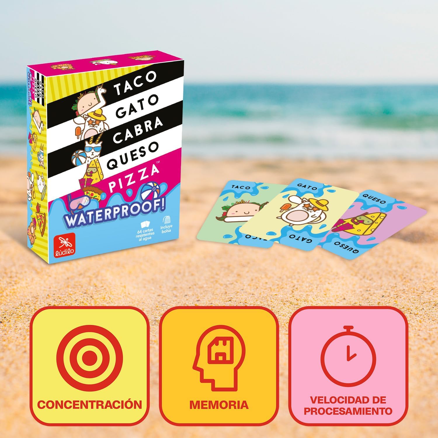 Juegos De Mesa Ludilo Taco, Gato Waterproof  multicolor para unisex