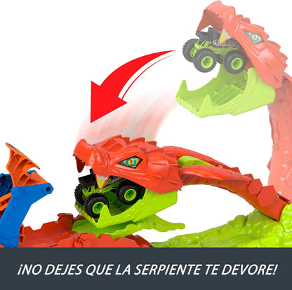 Vehículos Y Radiocontrol Mattel Games Hot Wheels Monster Trucks Mordedura De Serpiente multicolor para niños