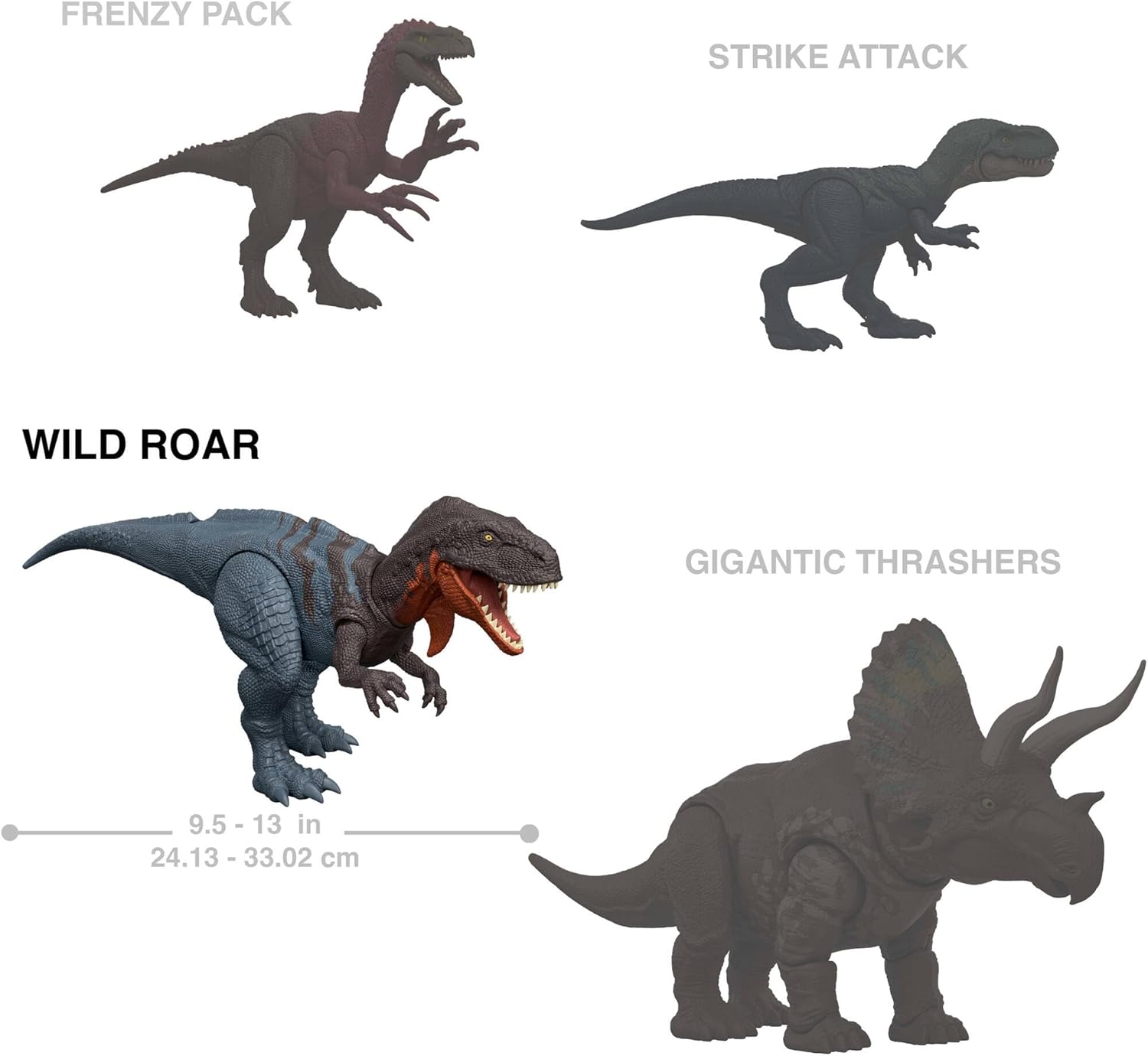 Figuras Y Minimundos Mattel Games Jurassic World Survival - Figura Ceratosaurus Rugido Salvaje multicolor para niños