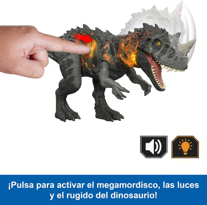 Figuras Y Minimundos Mattel Games Jurassic World Survival - Figura Ceratosaurus Rugido Salvaje multicolor para niños