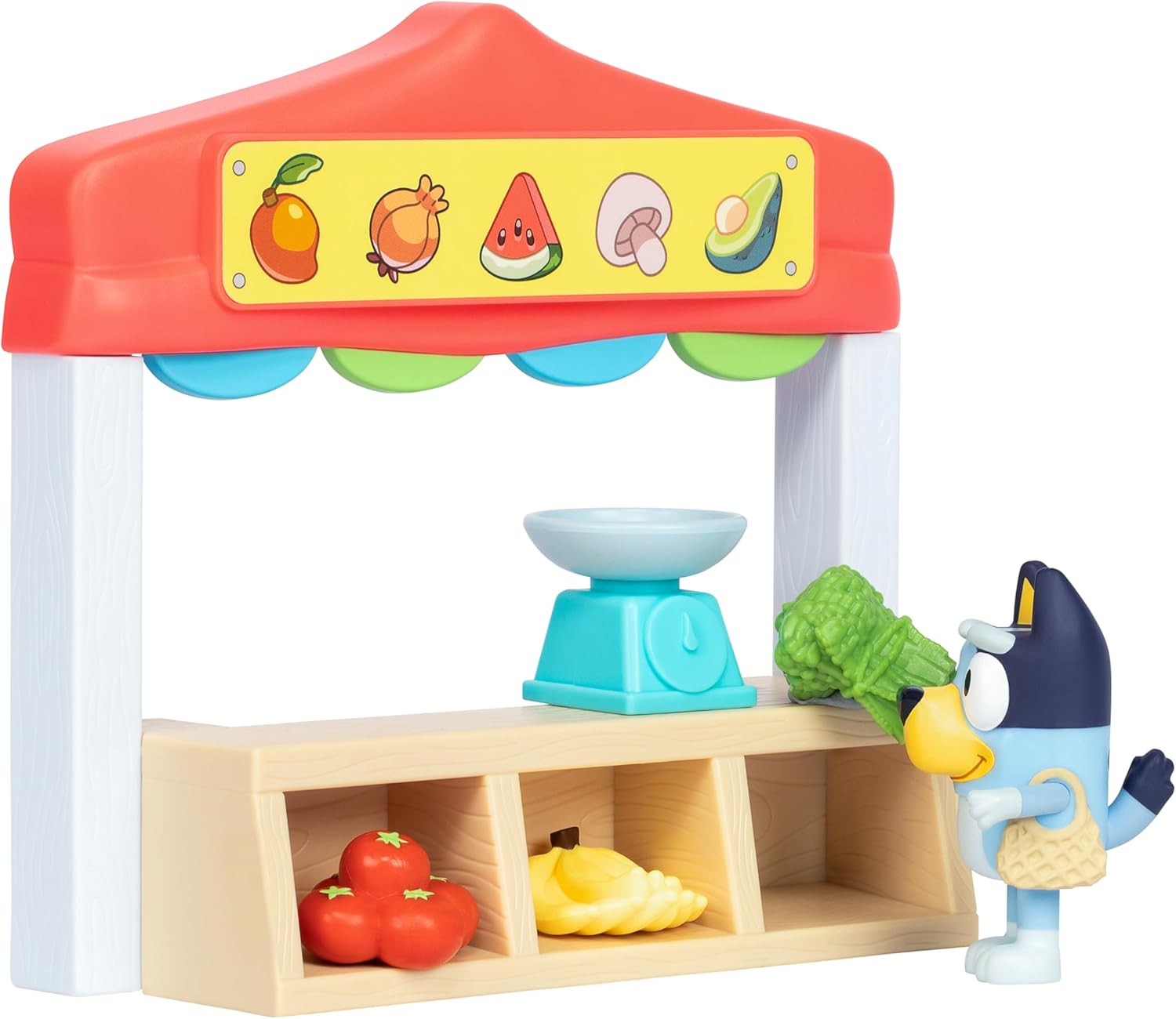 Figuras Y Minimundos Toy Planet Bluey Mini Playset Ice Cream Shop multicolor para niños
