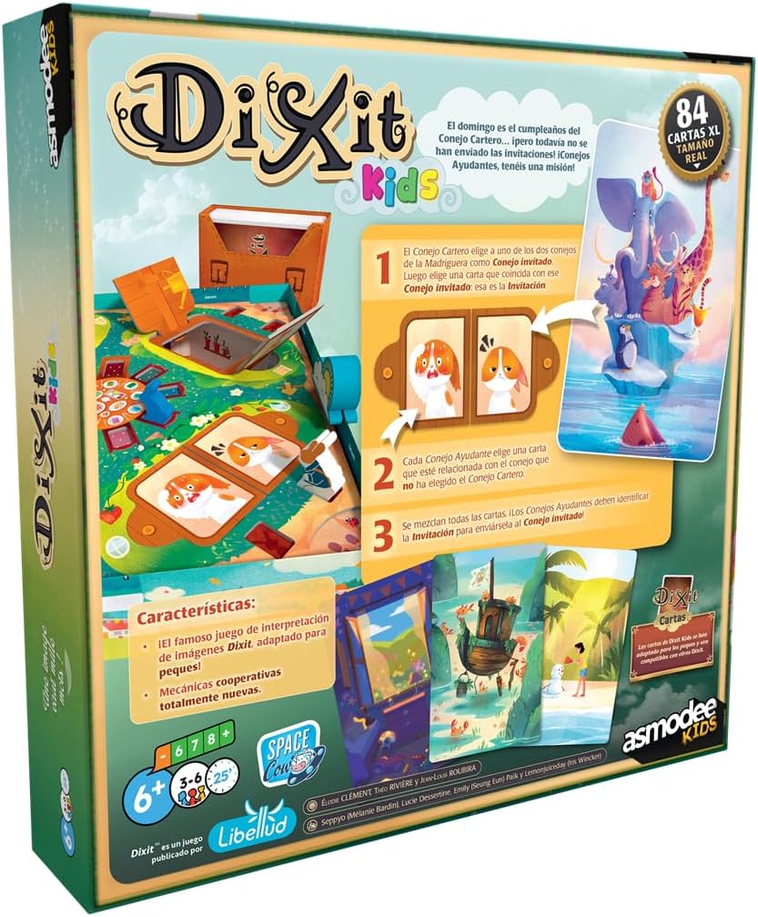 Juegos De Mesa Asmodee Juego De Cartas Dixit Kids multicolor para niños