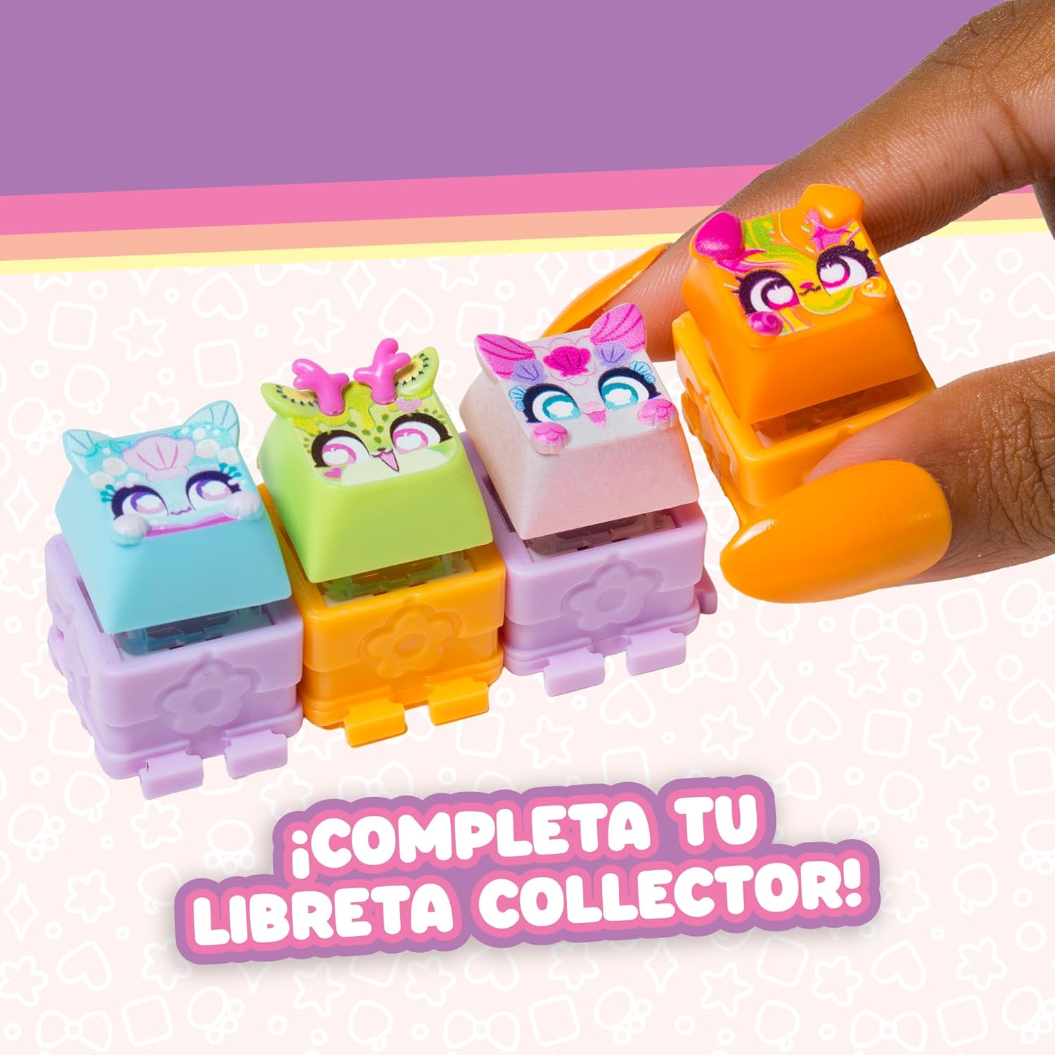 Figuras Y Minimundos Bizak Clickeez Multi Pack-Set Con 5 Teclas,Llavero Y Guía De Colección  multicolor para niños