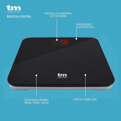 Pequeño Electrodoméstico Tm Bascula Baño negro para unisex