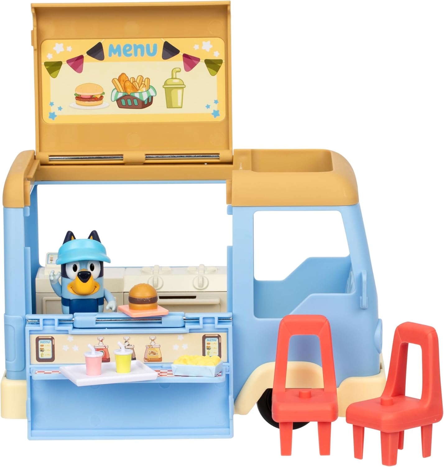 Figuras Y Minimundos Toy Planet Bluey Foodtruck Playset multicolor para niños