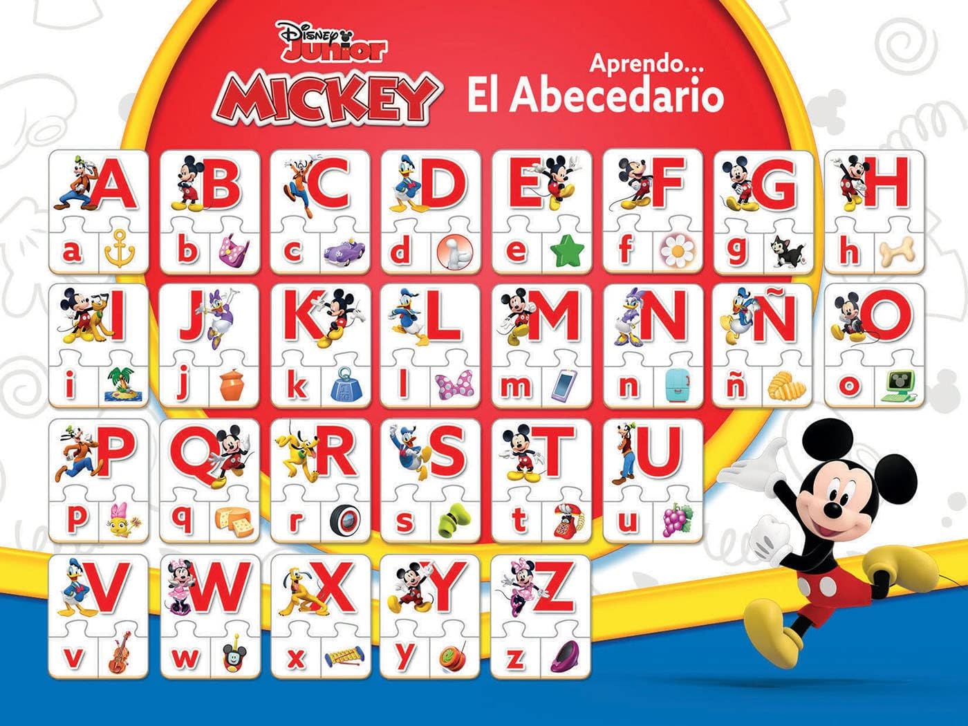 Juegos De Mesa Educa Disney Junior Mickey - Aprendo El Abecedario multicolor para niños