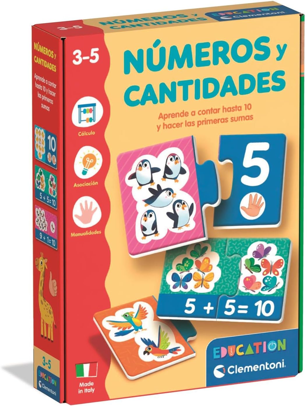 Juegos De Mesa Clementoni Numeros Y Cantidades multicolor para niños