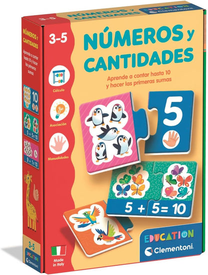 Juegos De Mesa Clementoni Numeros Y Cantidades multicolor para niños