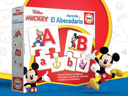 Juegos De Mesa Educa Disney Junior Mickey - Aprendo El Abecedario multicolor para niños