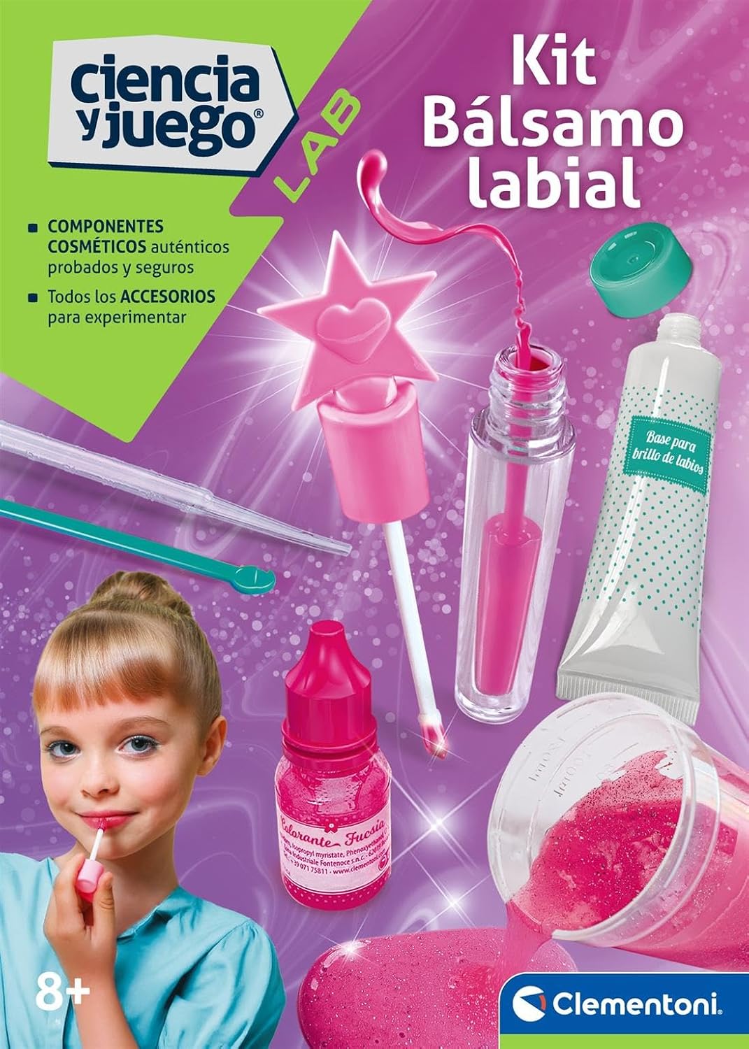 Juegos De Mesa Clementoni Kit Balsamo Labial multicolor para niños