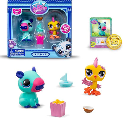 Figuras Y Minimundos Bandai Pack De 2  Mascotas Littlest Pet Surtido multicolor para niños