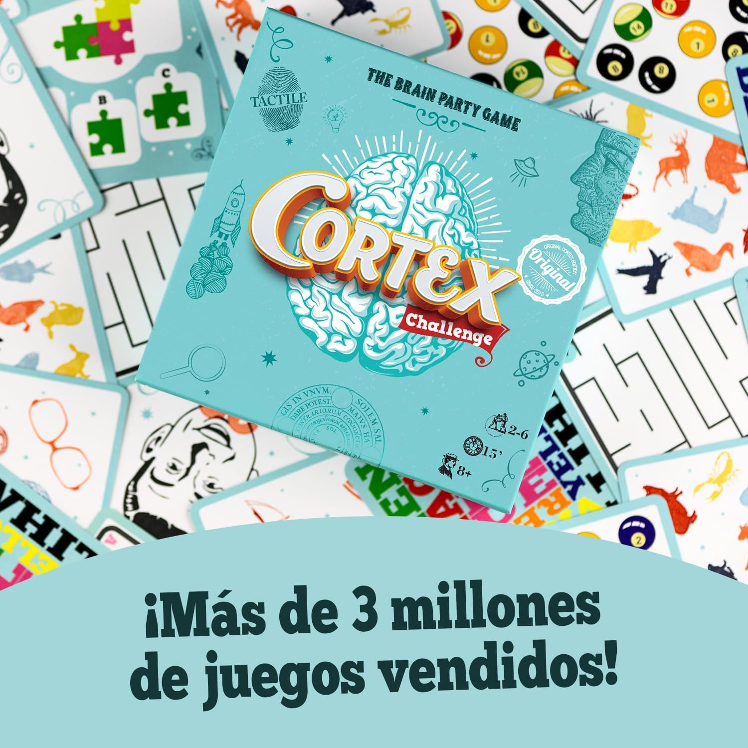 Juegos De Mesa Asmodee Juego De Cartas Cortex Challenge multicolor para niños