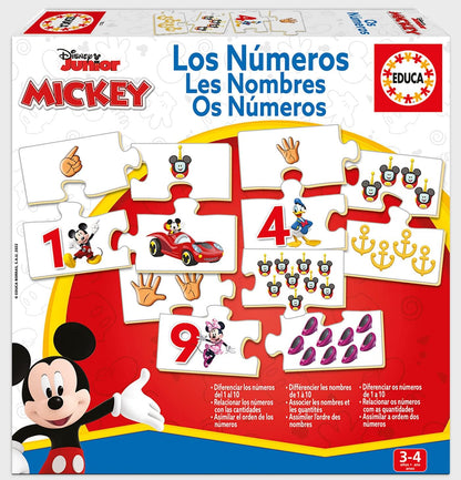 Juegos De Mesa Educa Disney Junior Mickey - Los Números multicolor para niños