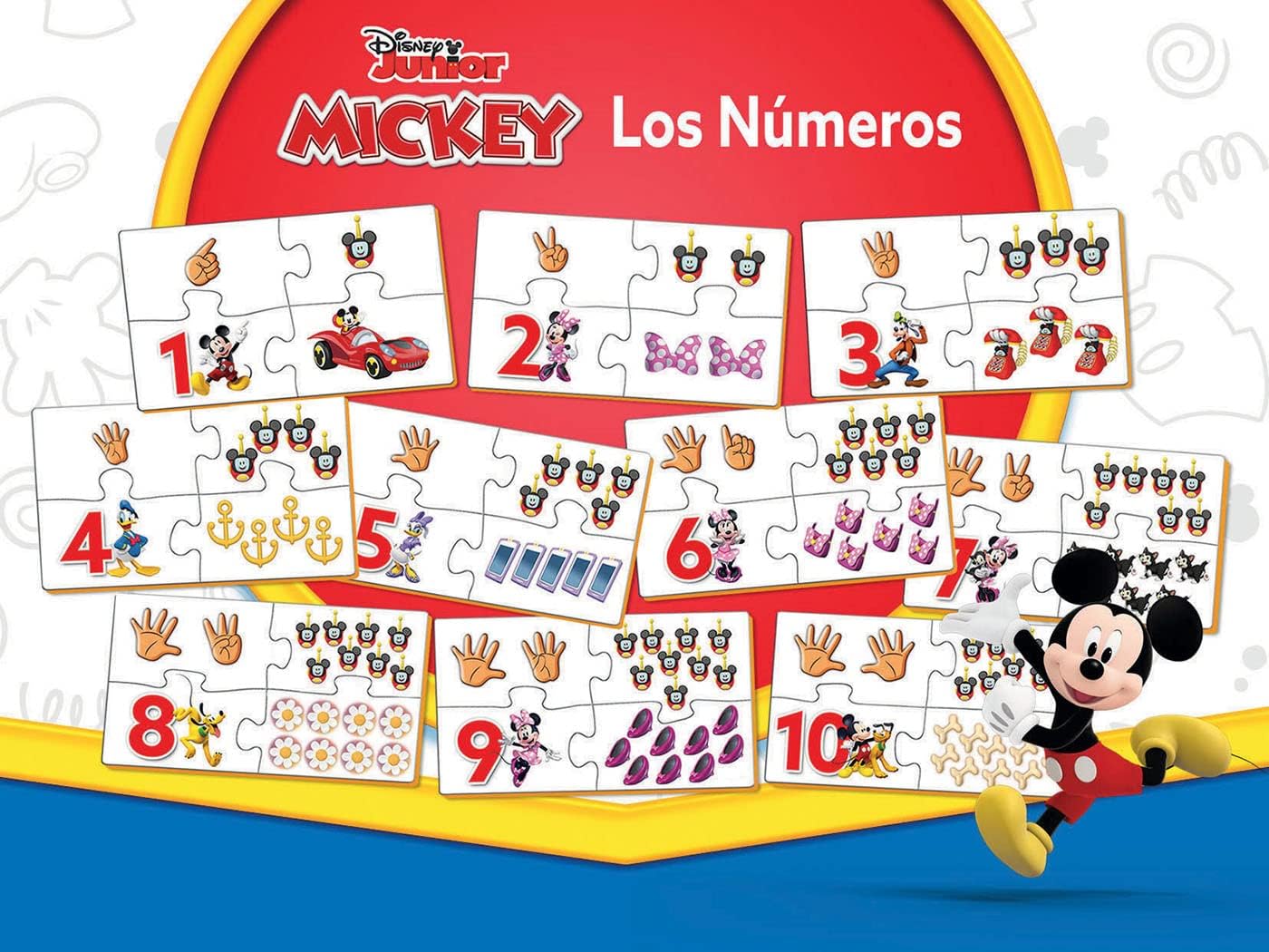 Juegos De Mesa Educa Disney Junior Mickey - Los Números multicolor para niños