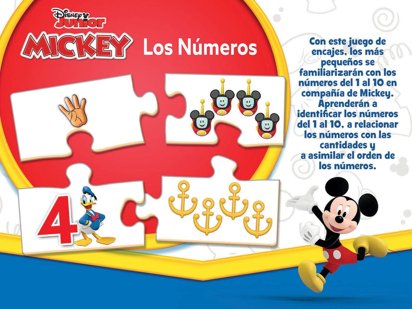 Juegos De Mesa Educa Disney Junior Mickey - Los Números multicolor para niños