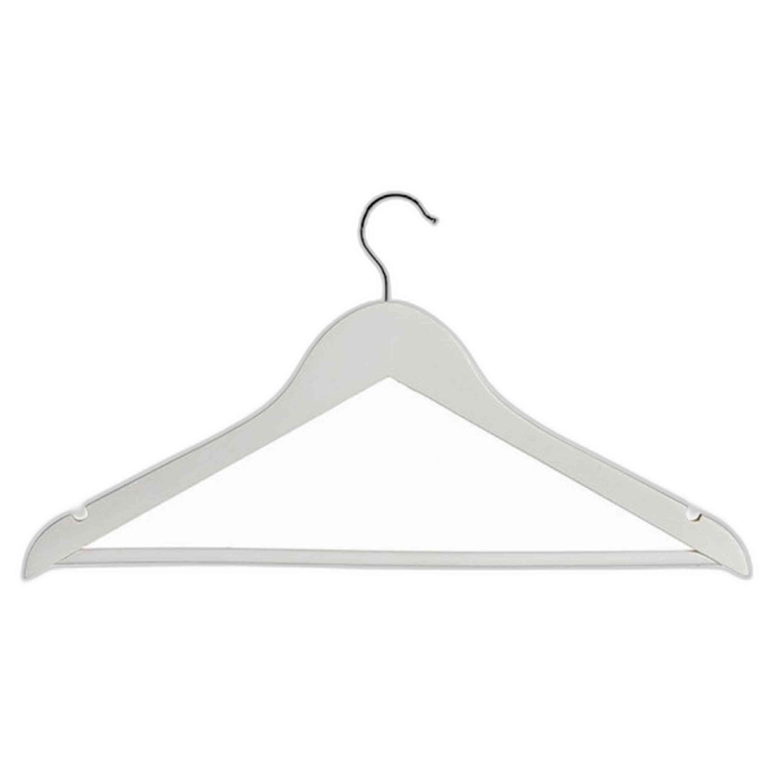 Utensilios Arte Regal Set 3 Perchas Madera Blanca