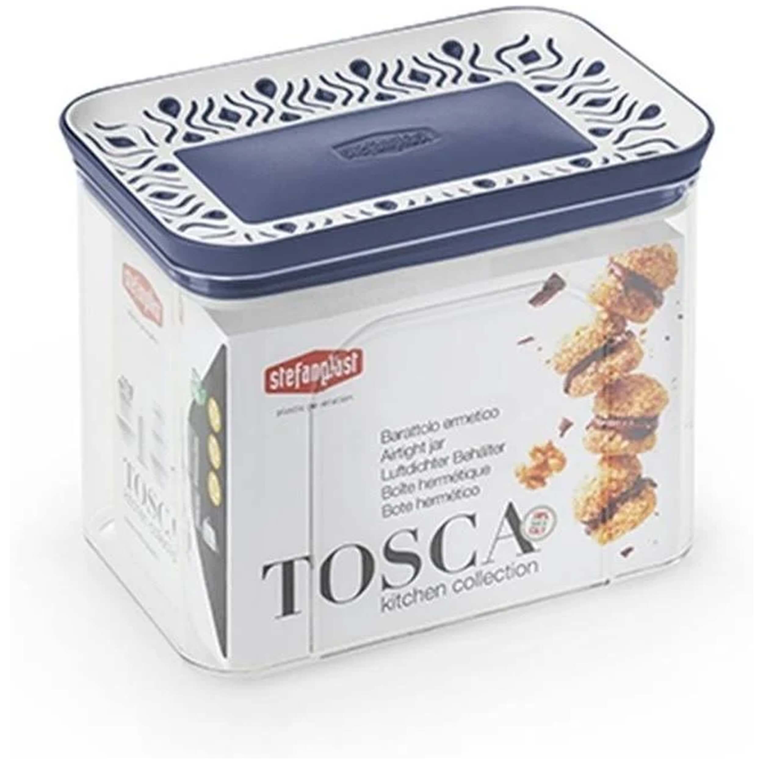 Utensilios Arte Regal Bote Plastico Hermetico Rectangular Tosca
