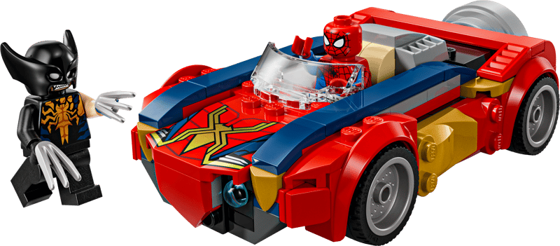 Construcciones Y Puzzles Lego Coche De Spider-Man Vs. Lobezno Venomizado multicolor para niños