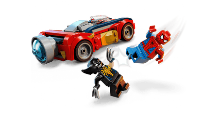 Construcciones Y Puzzles Lego Coche De Spider-Man Vs. Lobezno Venomizado multicolor para niños