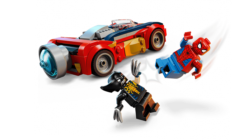 Construcciones Y Puzzles Lego Coche De Spider-Man Vs. Lobezno Venomizado multicolor para niños