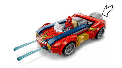 Construcciones Y Puzzles Lego Coche De Spider-Man Vs. Lobezno Venomizado multicolor para niños
